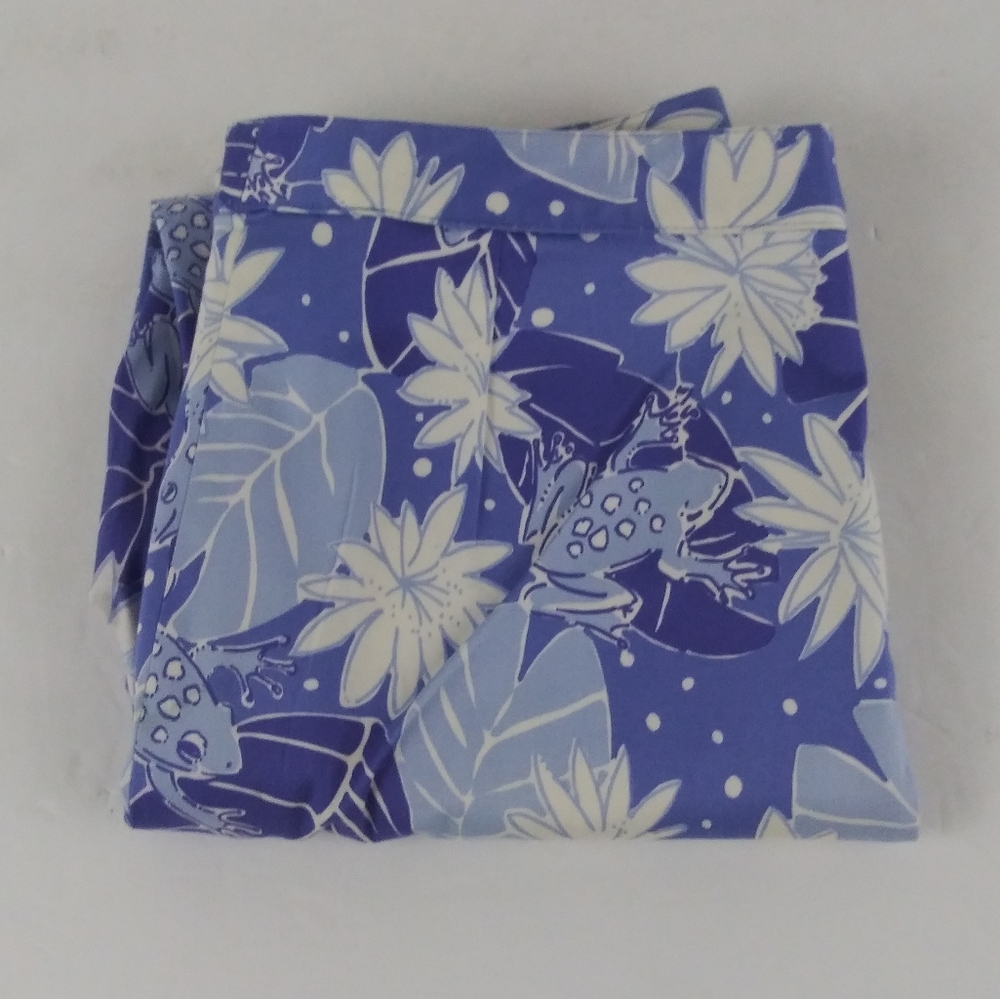 Lilly Pulitzer floral cropped pants women size 2